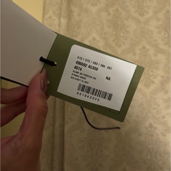 🍂BRAND NEW WITH BOX Gucci GG Jacquard Wool Silk Scarf (Thick) Red/Blue - Picture 6 of 14